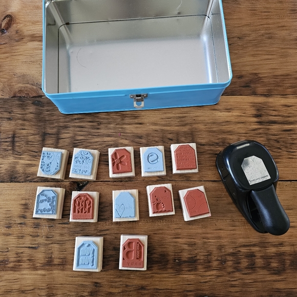 Stampin' Up! Variety Tags Rubber Stamp Kit With Tag Punch - Picture 3 of 7